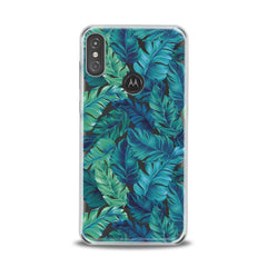 Lex Altern TPU Silicone Motorola Case Green Monstera Theme