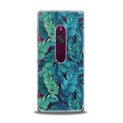 Lex Altern TPU Silicone Sony Xperia Case Green Monstera Theme