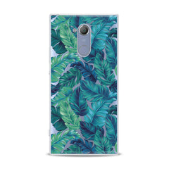 Lex Altern TPU Silicone Sony Xperia Case Green Monstera Theme