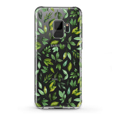 Lex Altern TPU Silicone Samsung Galaxy Case Simple Green Leaves