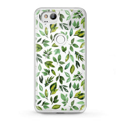 Lex Altern Google Pixel Case Simple Green Leaves