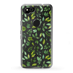 Lex Altern TPU Silicone Google Pixel Case Simple Green Leaves