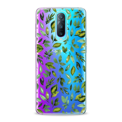 Lex Altern Simple Green Leaves Oppo Case