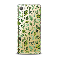 Lex Altern TPU Silicone HTC Case Simple Green Leaves