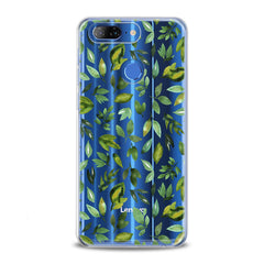 Lex Altern TPU Silicone Lenovo Case Simple Green Leaves