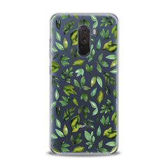 Lex Altern TPU Silicone Xiaomi Redmi Mi Case Simple Green Leaves