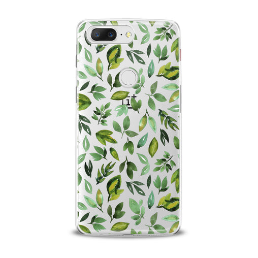 Lex Altern Simple Green Leaves OnePlus Case