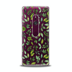 Lex Altern TPU Silicone Sony Xperia Case Simple Green Leaves