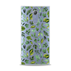 Lex Altern TPU Silicone Sony Xperia Case Simple Green Leaves