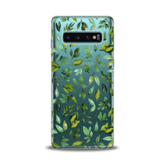 Lex Altern TPU Silicone Samsung Galaxy Case Simple Green Leaves