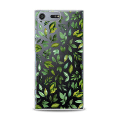 Lex Altern TPU Silicone Sony Xperia Case Simple Green Leaves