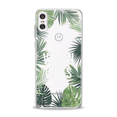 Lex Altern TPU Silicone Motorola Case Quote Leaves Pattern