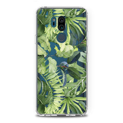 Lex Altern TPU Silicone LG Case Abstract Green Leaves