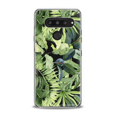 Lex Altern TPU Silicone LG Case Abstract Green Leaves