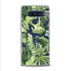 Lex Altern TPU Silicone LG Case Abstract Green Leaves