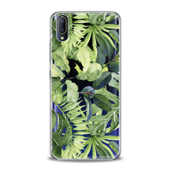 Lex Altern TPU Silicone VIVO Case Abstract Green Leaves