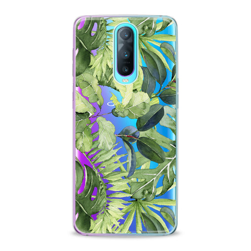 Lex Altern Abstract Green Leaves Oppo Case