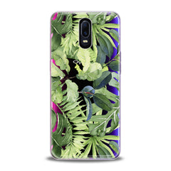 Lex Altern TPU Silicone Oppo Case Abstract Green Leaves