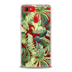 Lex Altern TPU Silicone Oppo Case Abstract Green Leaves