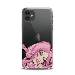 Lex Altern TPU Silicone iPhone Case Pink Hairstyle