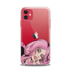 Lex Altern TPU Silicone iPhone Case Pink Hairstyle