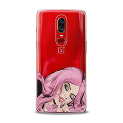 Lex Altern TPU Silicone OnePlus Case Pink Hairstyle