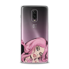 Lex Altern TPU Silicone OnePlus Case Pink Hairstyle