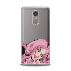 Lex Altern TPU Silicone Lenovo Case Pink Hairstyle