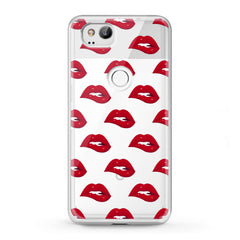 Lex Altern TPU Silicone Google Pixel Case Red Lips Theme