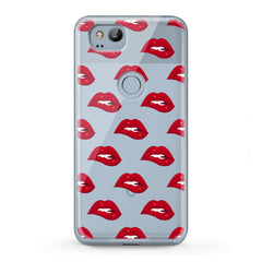 Lex Altern TPU Silicone Google Pixel Case Red Lips Theme