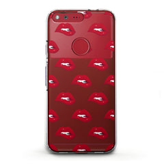 Lex Altern TPU Silicone Google Pixel Case Red Lips Theme