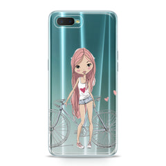 Lex Altern TPU Silicone Oppo Case Cute Girl Theme