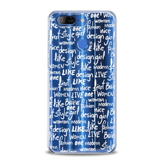 Lex Altern TPU Silicone Lenovo Case White Quotes Theme