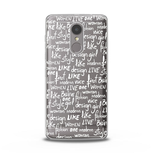 Lex Altern White Quotes Theme Lenovo Case