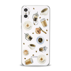 Lex Altern Cappuccino Print Motorola Case