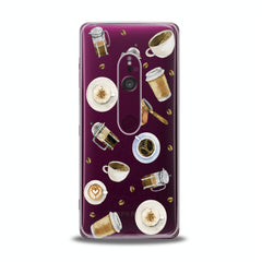 Lex Altern TPU Silicone Sony Xperia Case Cappuccino Print