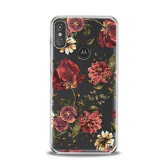 Lex Altern TPU Silicone Motorola Case Painted Red Flowers