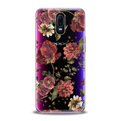 Lex Altern TPU Silicone Oppo Case Painted Red Flowers