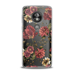 Lex Altern TPU Silicone Motorola Case Painted Red Flowers