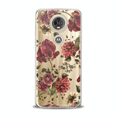 Lex Altern TPU Silicone Motorola Case Painted Red Flowers