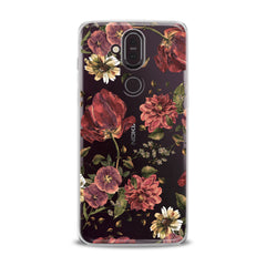 Lex Altern TPU Silicone Nokia Case Painted Red Flowers