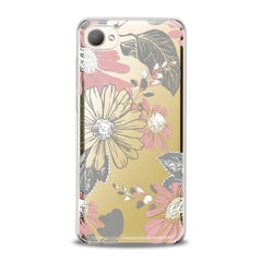 Lex Altern TPU Silicone HTC Case Floral Printed Pattern