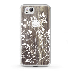 Lex Altern Google Pixel Case White Tree Pattern