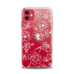 Lex Altern TPU Silicone iPhone Case White Roses Print