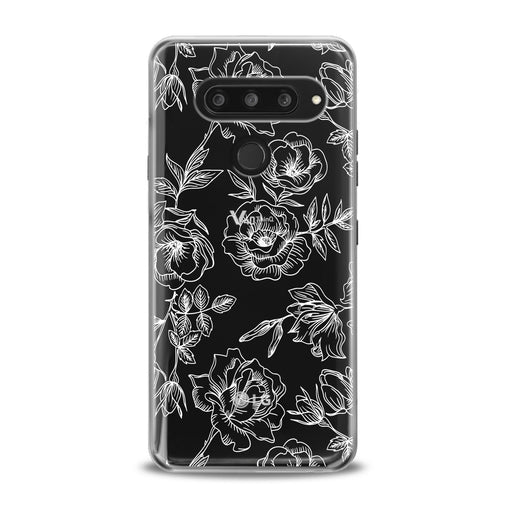 Lex Altern White Roses Print LG Case