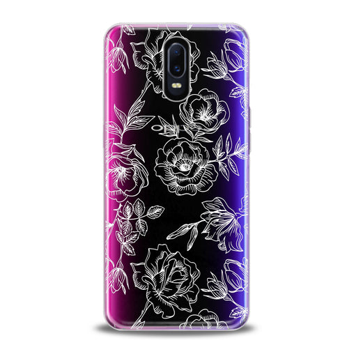 Lex Altern White Roses Print Oppo Case