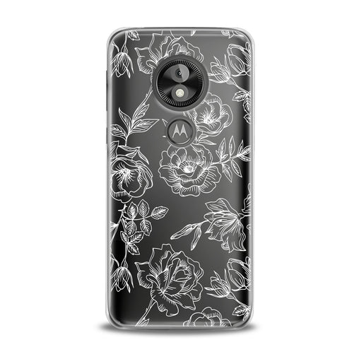 Lex Altern White Roses Print Motorola Case