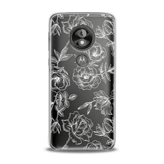 Lex Altern White Roses Print Motorola Case