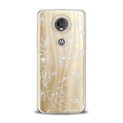 Lex Altern TPU Silicone Motorola Case White Roses Print