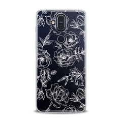 Lex Altern TPU Silicone Nokia Case White Roses Print